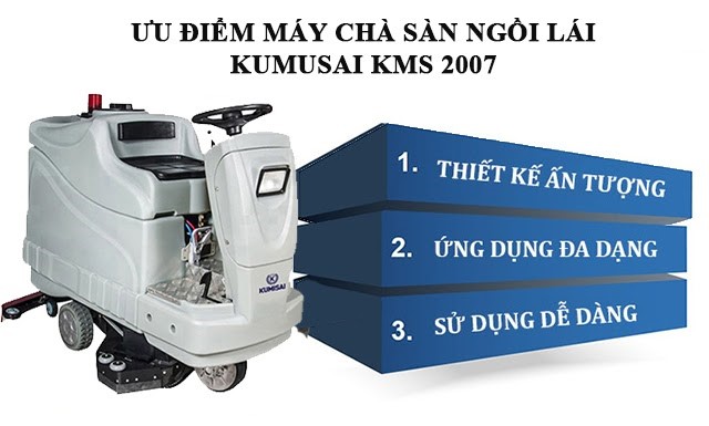 máy chà sàn ngồi lái Kumisai KMS 2007